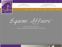 Tablet Screenshot of equineaffaire.com